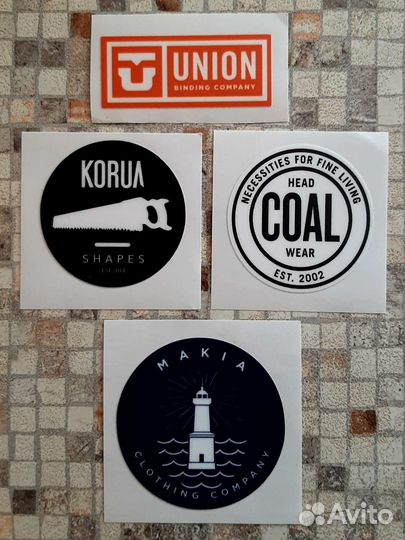 Виниловые наклейки billabong korua union makia