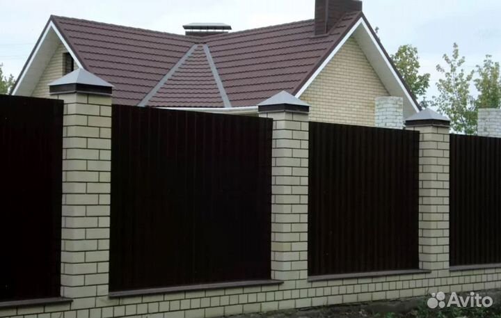 Забор металлический замер бесплатно под ключ