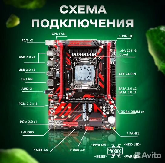 Материнская плата комплект Atermiter X99 (новая)