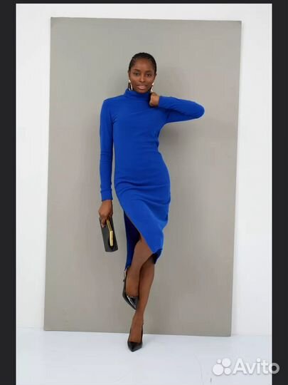 Платье лапша с разрезом