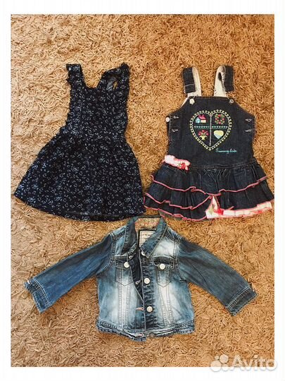 Пакет вещей на девочку, 80-86 р (1 год)