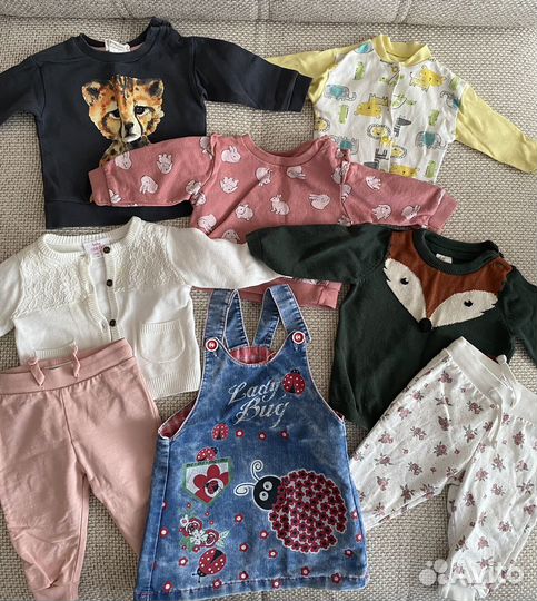 Вещи пакетом на девочку 56 62 68