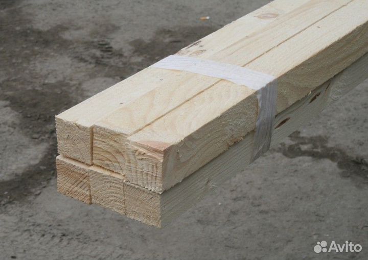 Брусок сухой строганный хвоя сорт ав 40Х40Х3,0
