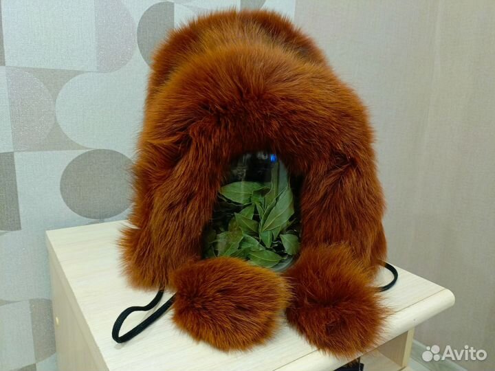 Шапка норковая женская, детская лиса