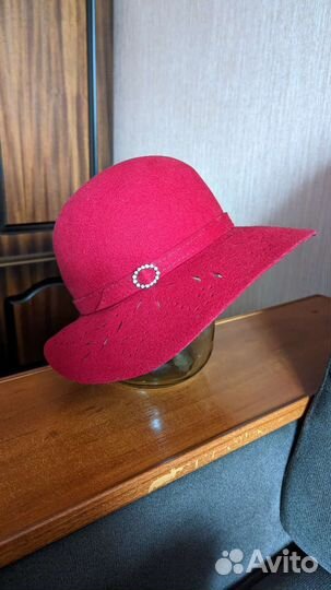 Шляпа фетровая женская