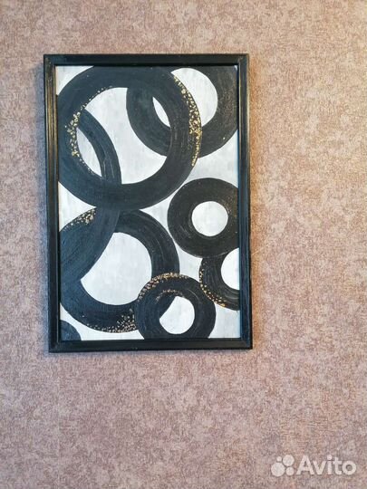 Картина маслом на холсте 30 *45 с поталью
