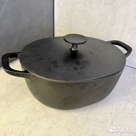 Казан с крышкой икеа вардаген чугун 5 л