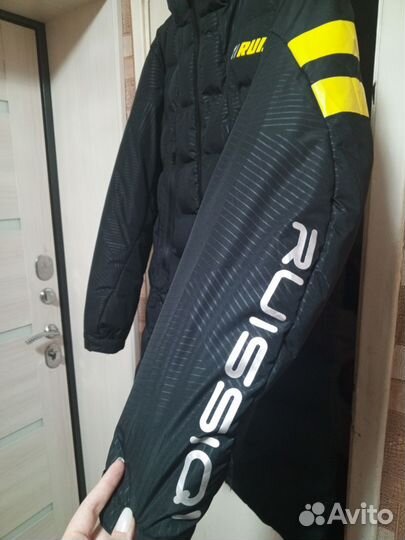 Пуховик зимний мужской удлиненный