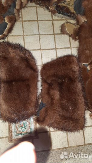 Мех норка кусочки
