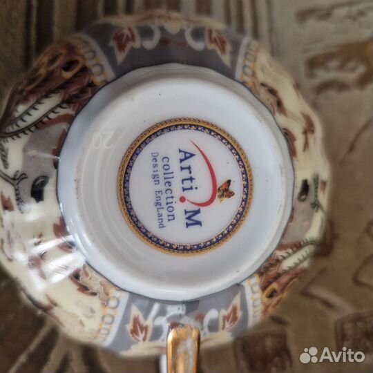 Набор 2 чашки и 1 чашка с блюдце. Фарфор. Англия