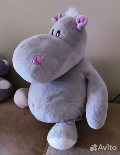 Мягкие игрушки Бегемот и Носорог