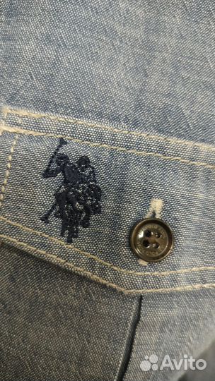 Us polo assn джинсовое платье рубашка