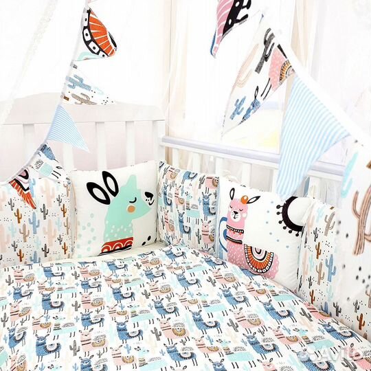 Комплект в кроватку Золотой Гусь «ламамама» 7 пред