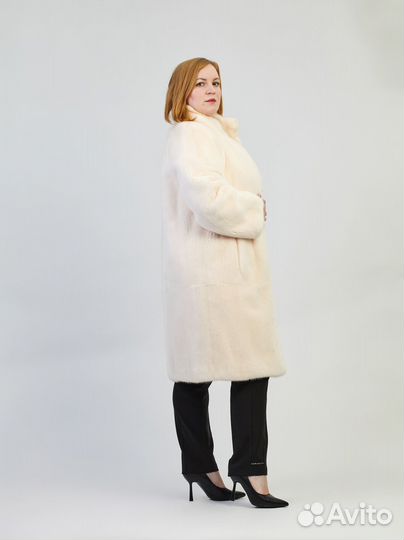 Шуба норковая б/у Isnova 52-54р ворот стойка