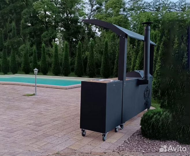 Мангал с крышей