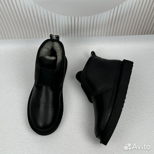 Угги женские Ugg neumel flex leather black