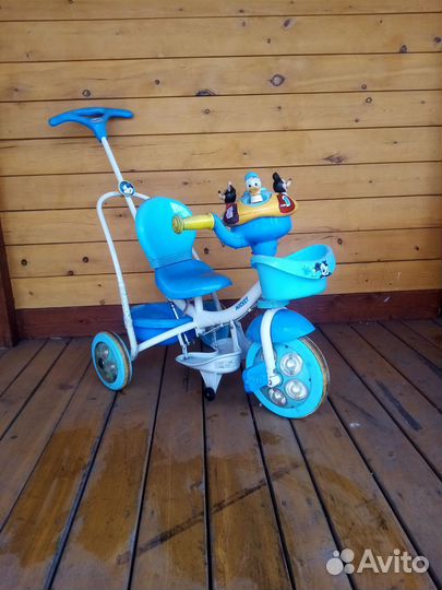 Детский велосипед-коляска