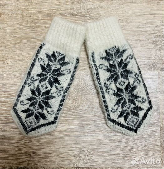 Варежки женские новые натуральная шерсть