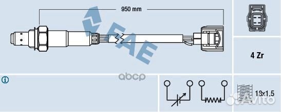 Лямбда-зонд mitsubishi 77520 FAE