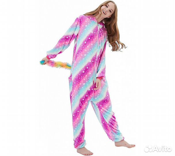 Кигуруми Funfur Единорог Звездный Свет Фиолетовый