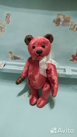 Мишка Тедди, плюшевый, ручная работа