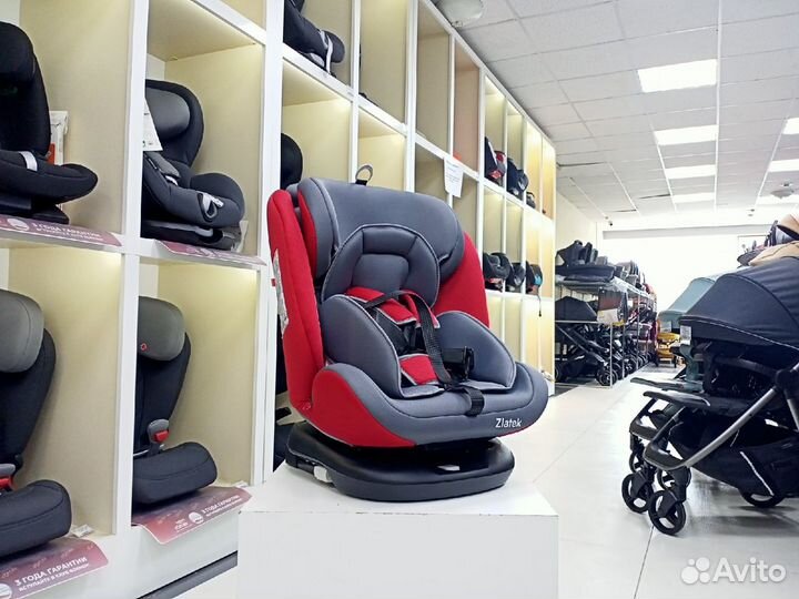 Автокресло 0-36кг Zlatek Cruiser Red Isofix 360