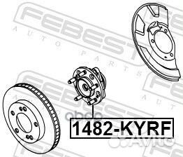 Ступица передняя 1482-kyrf 1482-kyrf Febest