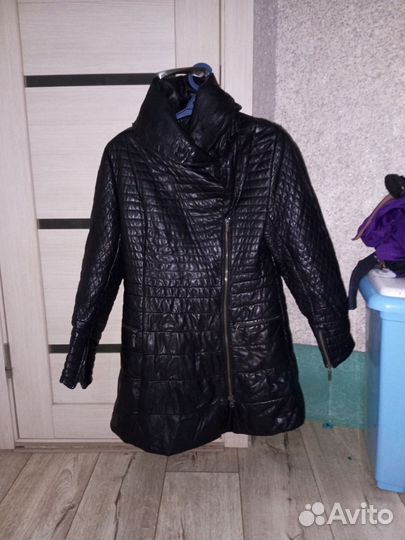 Кожаное пальто