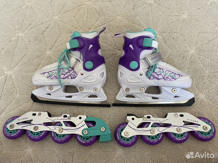 Коньки детские раздвижные 29 32