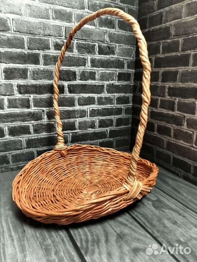 Корзина плетение из бумажной лозы