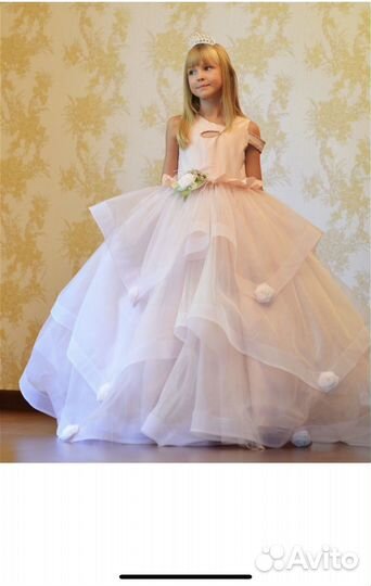 Платье на выпускной в детский сад 116-122