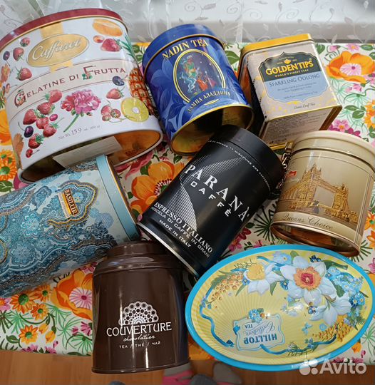Жестяные банки для чая