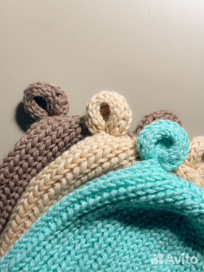 Комплект шапка и пинетки для новорожденного