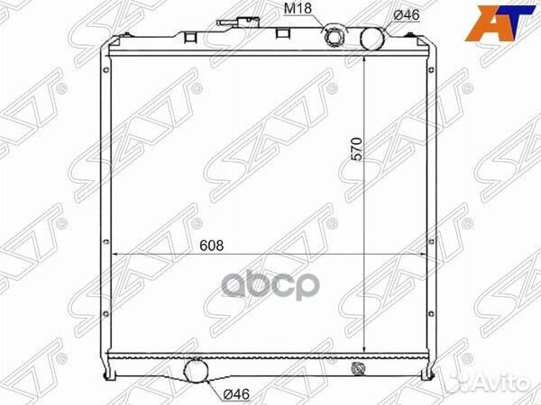Радиатор Mitsubishi Fuso Fighter 85-99 MC0012 Sat