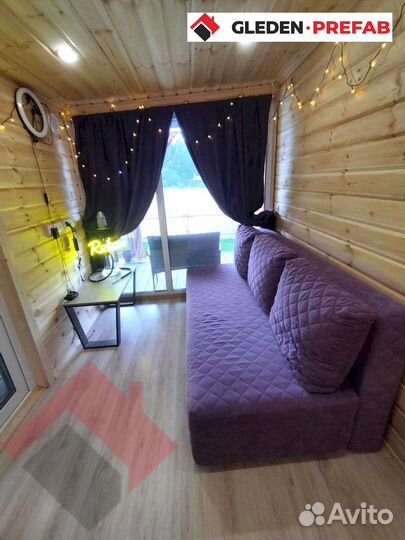 Модульный дом для глэмпинга с отделкой
