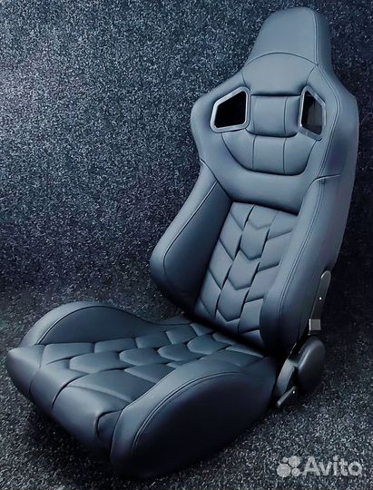 Сиденья спортивные пара - Полуковши кожа