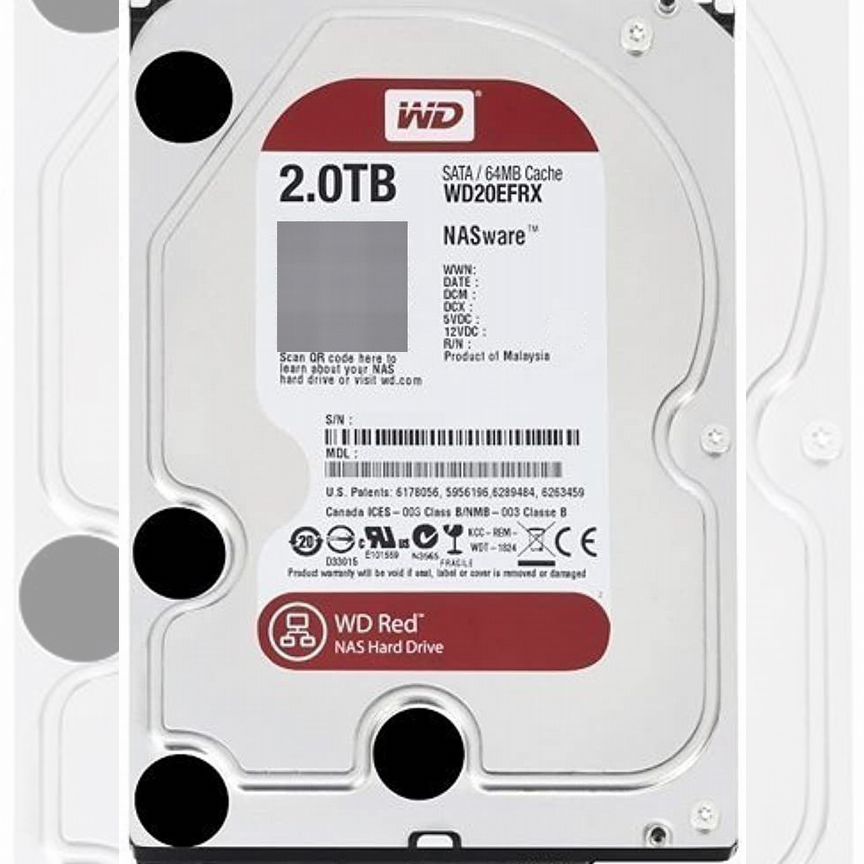[WD20EFRX] Жесткий Диск Western Digital 2tb Sata3 Wd20efrx