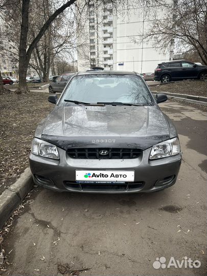 Hyundai Accent 1.5 МТ, 2002, 181 000 км