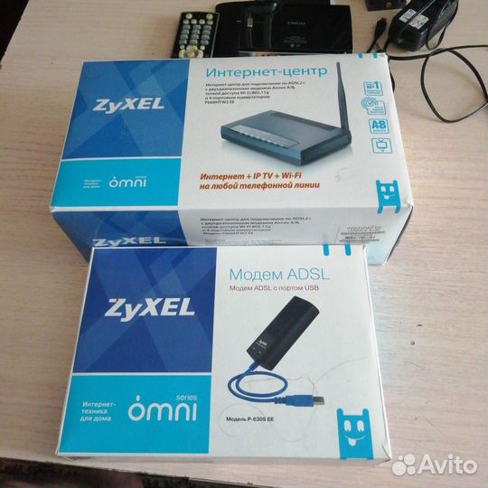 Интернет-центр zyxel P660HTW2 EE+модем adsl