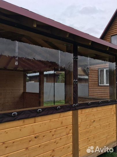 Мягкие окна для кафе летней веранды беседки