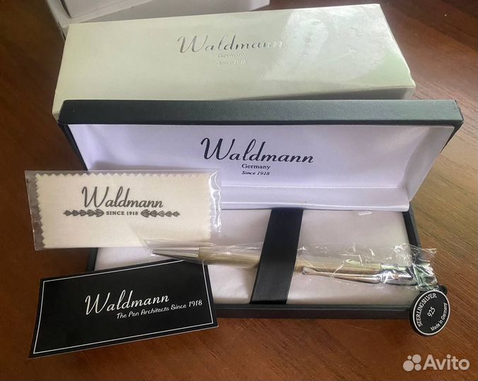 Ручка шариковая Waldmann. Серебро 925 пробы