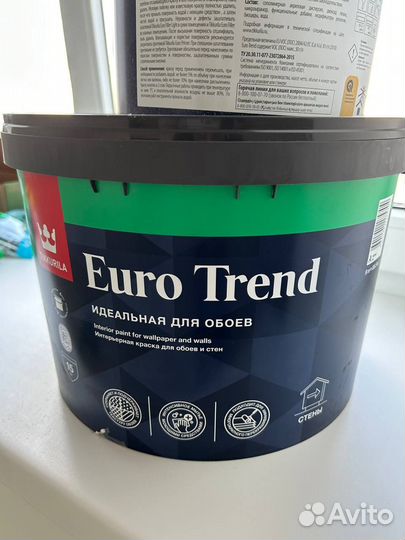 Tikkurila Euro Trend Краска для обоев и стен