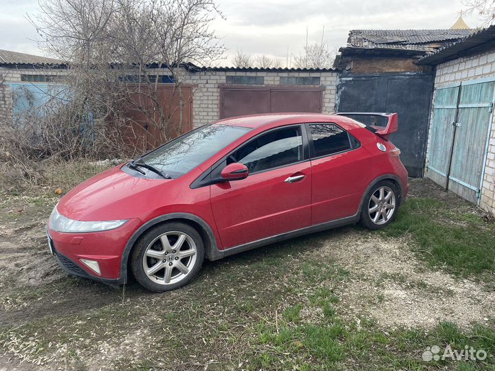 Спойлер высокий Mugen для Honda Civic 5d viii