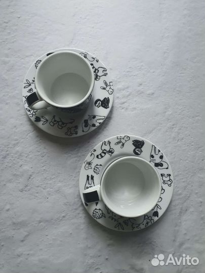 Фарфоровый набор для эспрессо новый