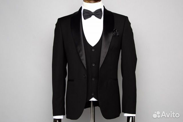 Смокинг Мужской classic костюм тройка черный объявление продам