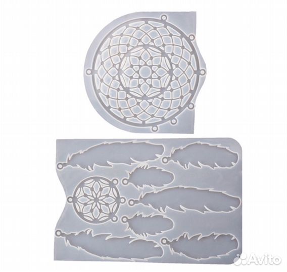 Силиконовая форма для эпоксидной смолы Ловец снов