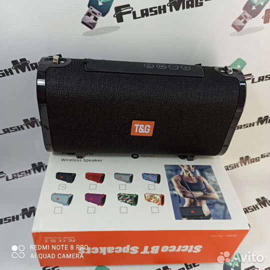 Портативная Bluetooth колонка. 4 динамик USB+ради