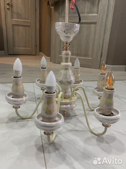 Люстра потолочная подвесная бу