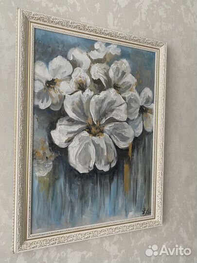 Картина на холсте с багетом