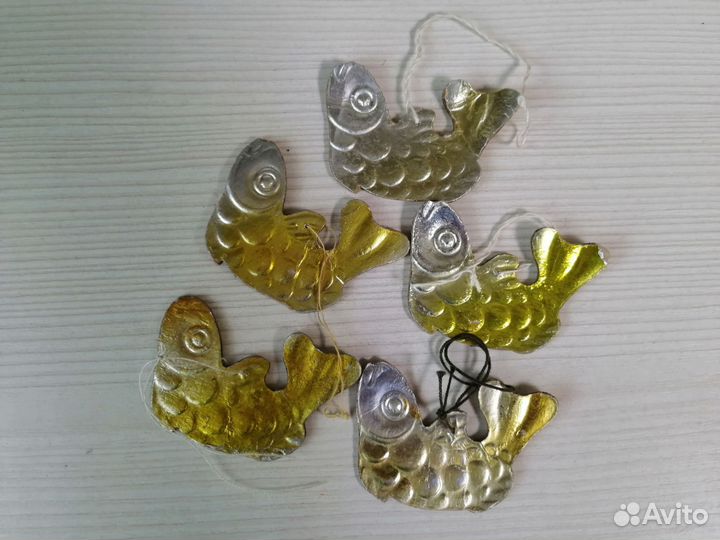 Елочные игрушки картонаж СССР